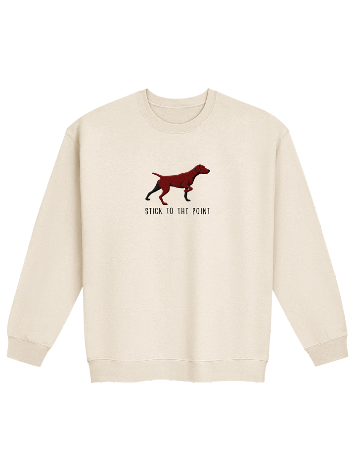 Stick to the Point Sweatshirt (Embroidered) of a German Shorthaired Pointer(Liver) product image (21)
