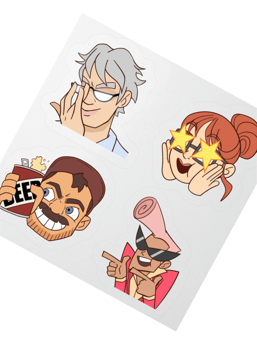 Death Battle Hosts - Stickers Set product image (3)