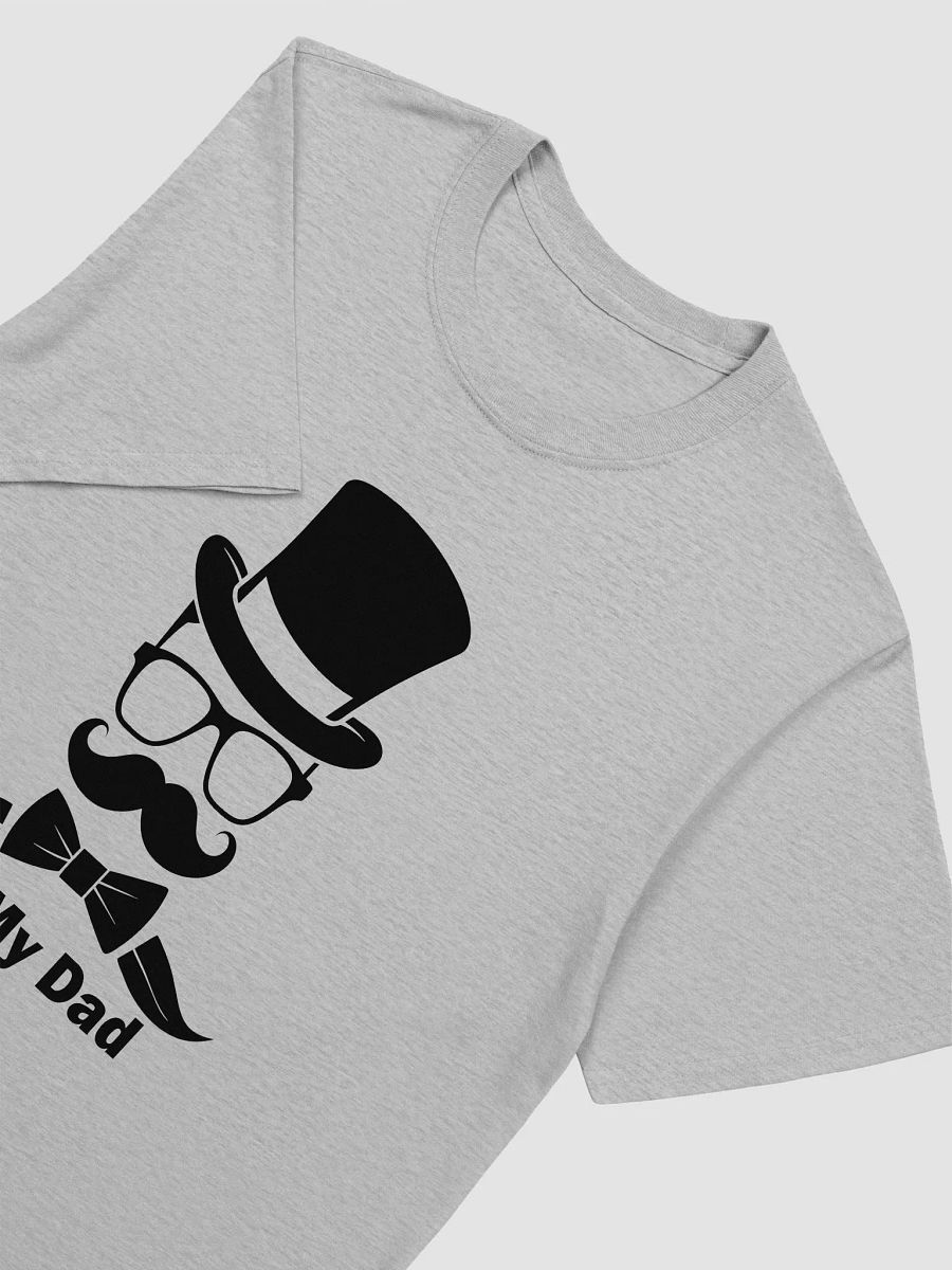 I Love My Dad Quoted Short Sleeves T Shirt With Hat Glasses Tie Bow And Mouthaches Design product image (9)