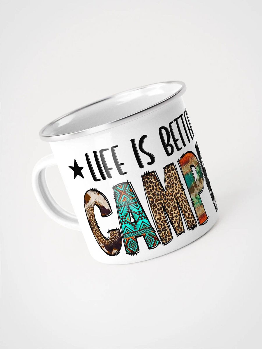 Life is Better by The Campfire Enamel Mug product image (4)