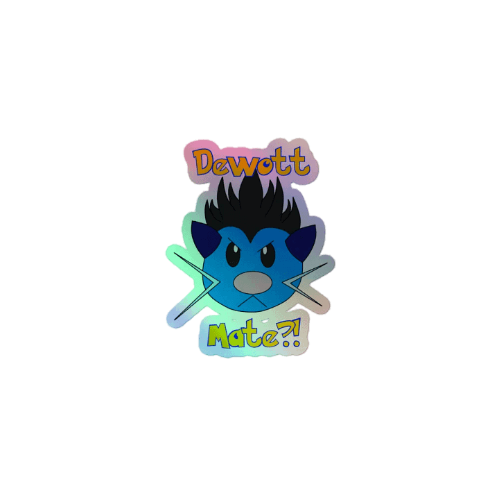 Dewott Mate?! Emote Sticker-Holographic product image (1)