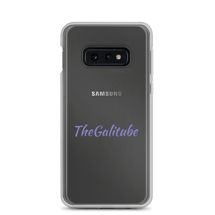Purple Cursive Samsung® Clear Case product image (3)