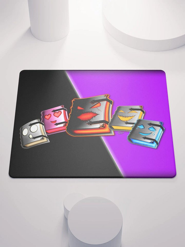 Emotionally Booked Grimoire Characters - MikeyXCIV - Mouse Pad - 18″×16″, 36″×18″ product image (1)