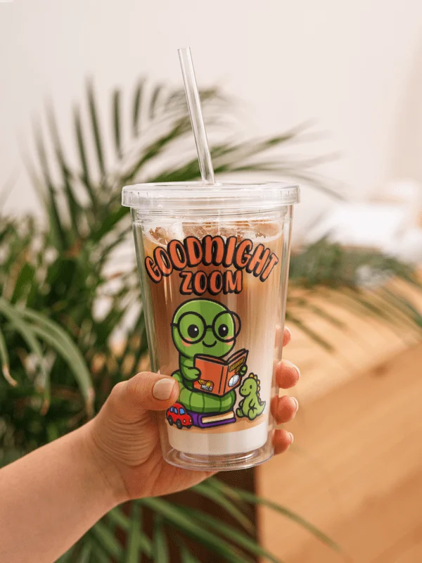 Goodnight Zoom - Double Wall Clear Plastic Tumbler product image (1)