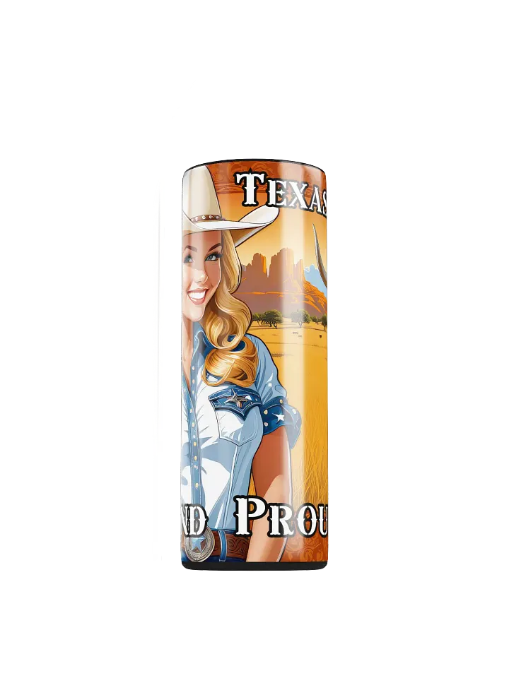 Texas Girl 20 oz Skinny Stainless Steel Tumbler - v5 product image (1)