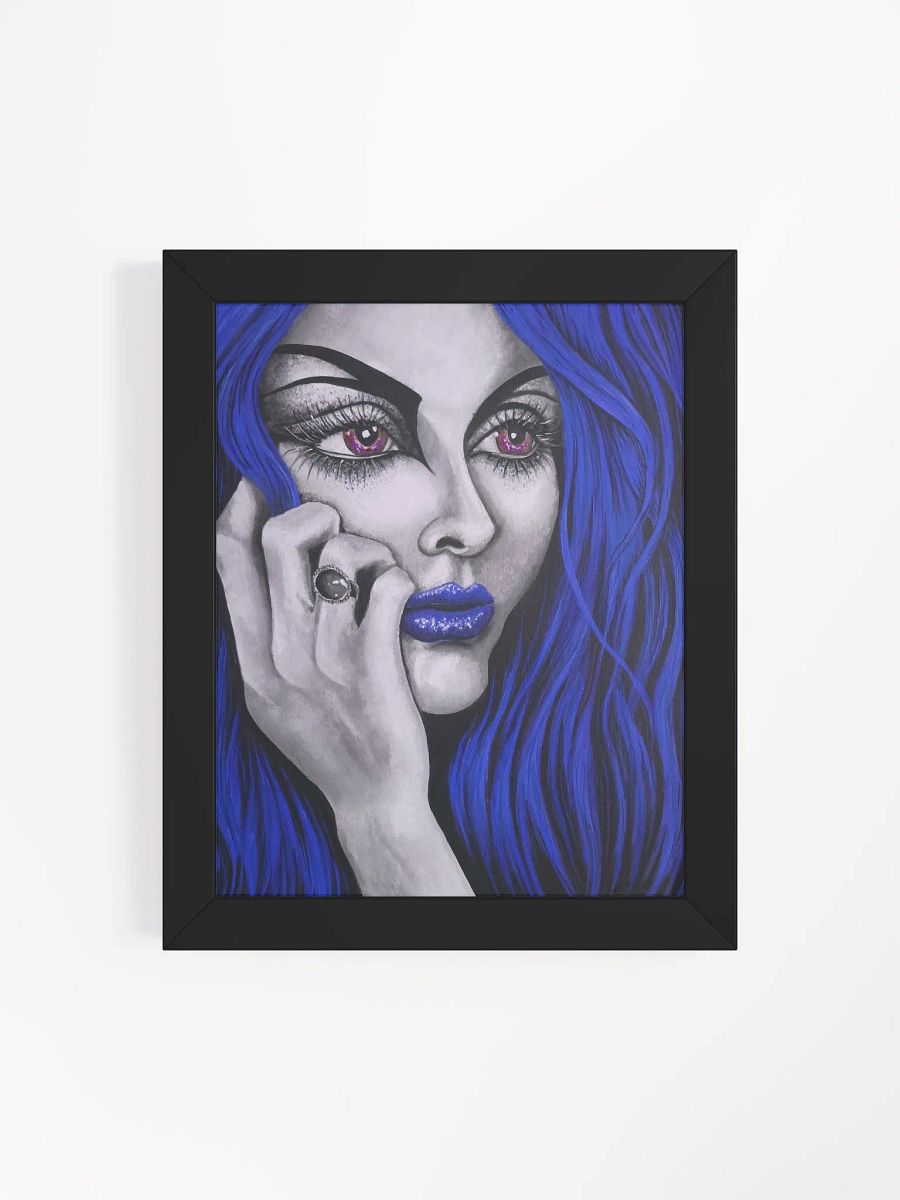 Eden 2024 in blue framed print product image (4)