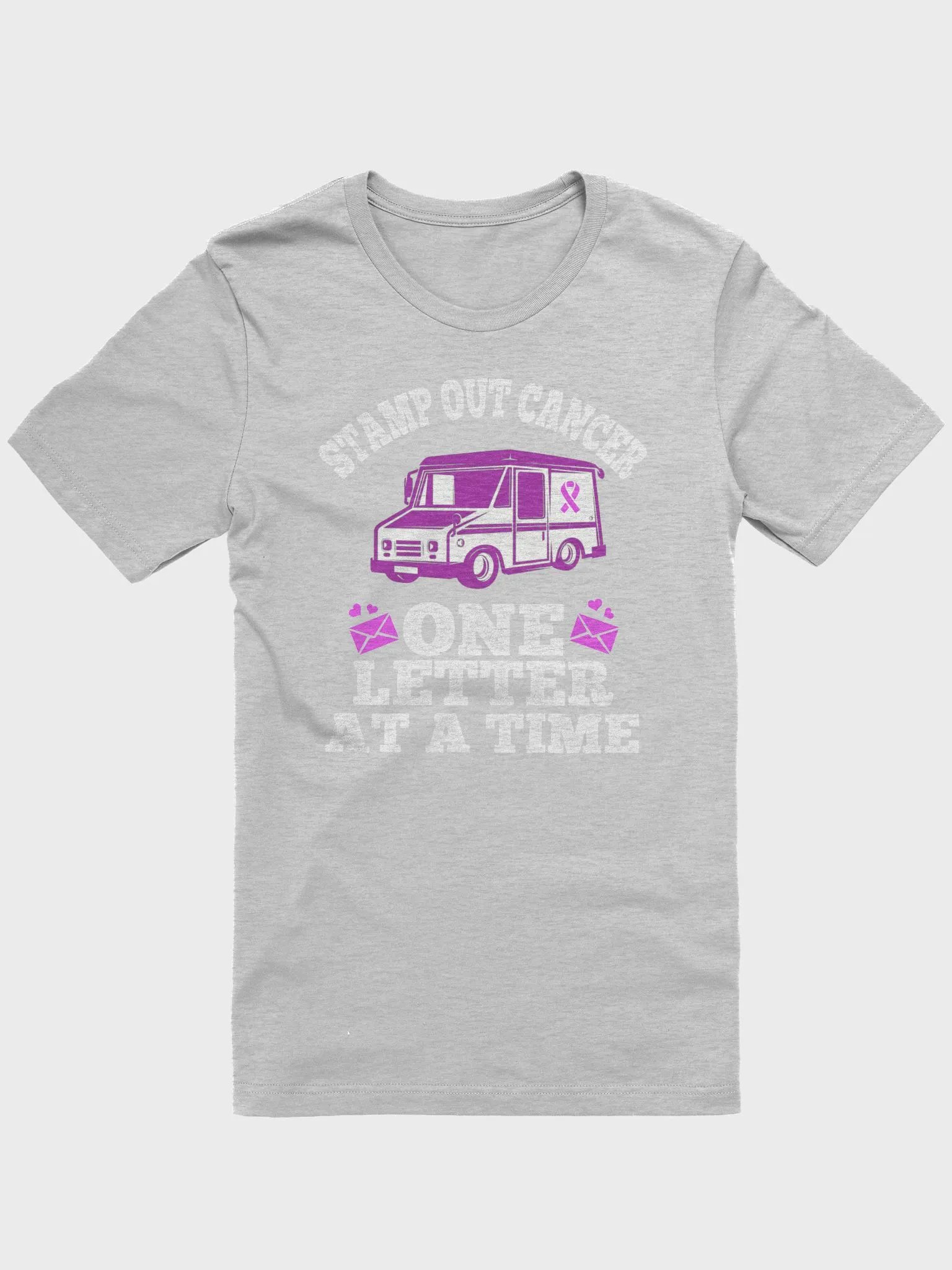 ONE LETTER AT A TIME POSTAL WORKER BREAST CANCER TEE product image (1)