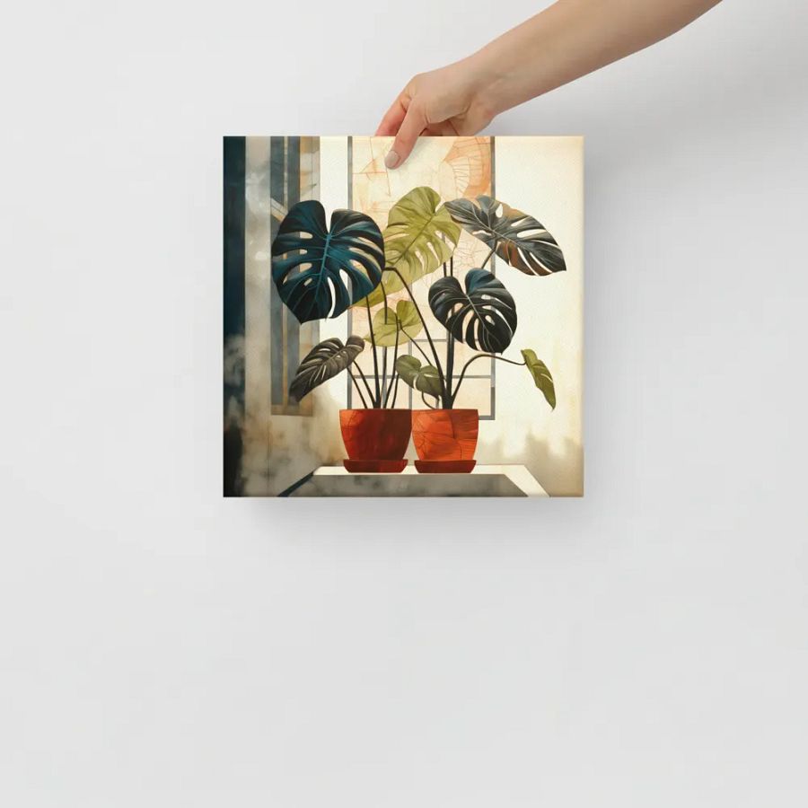 Art2401-07 Potted Plants Still Life - Canvas Print - sm product image (10)