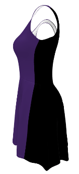 Midnight Veil Designs Black and Purple Fantasy Skater Dress - XS to 3XL product image (2)