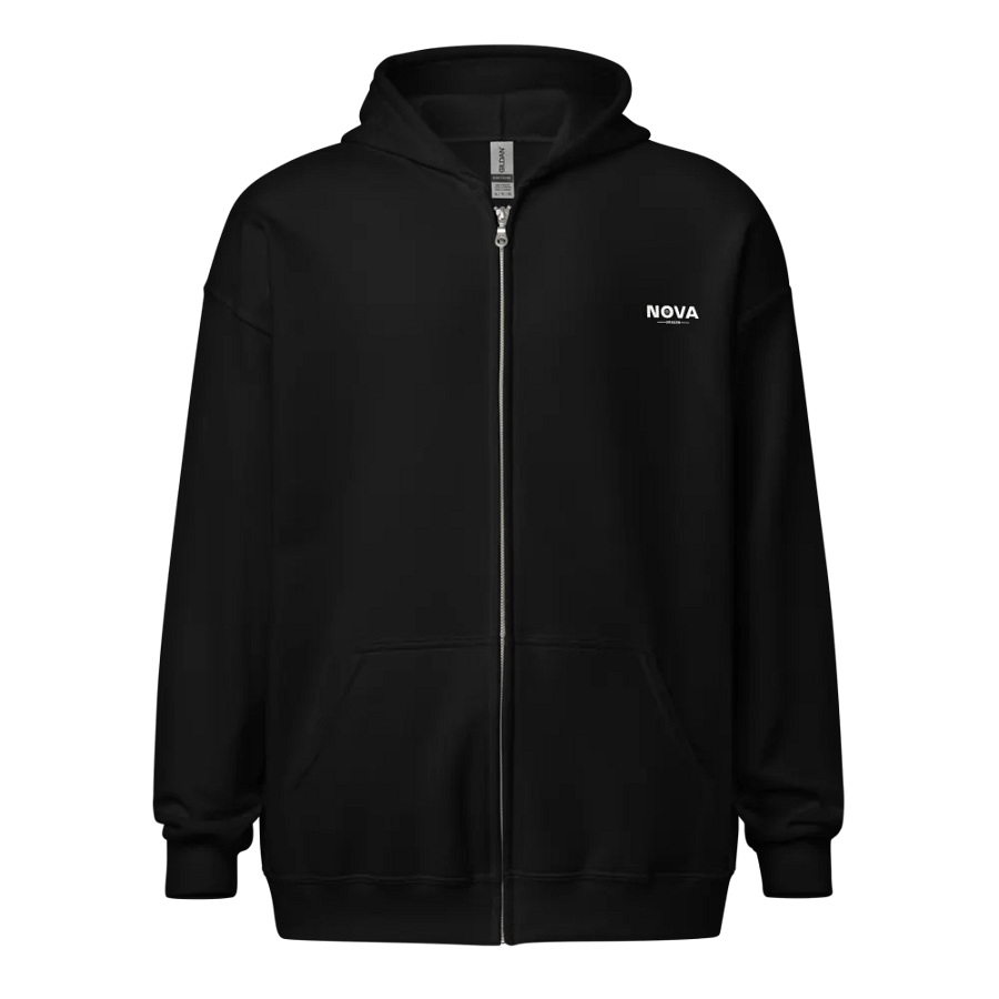 Pixelated Monochrome Zip Hoodie product image (1)
