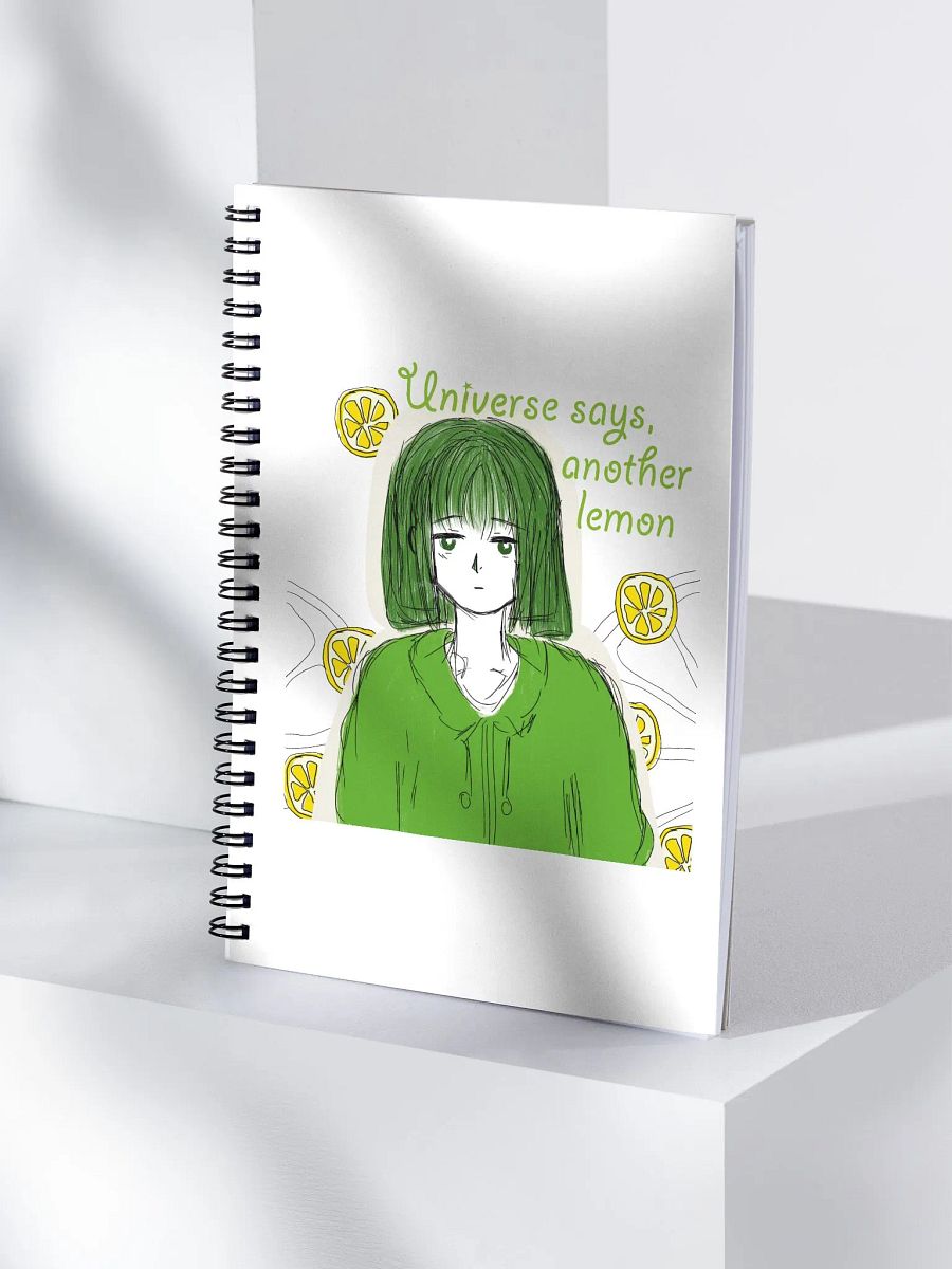 Lemon Universe Spiral Notebook product image (4)