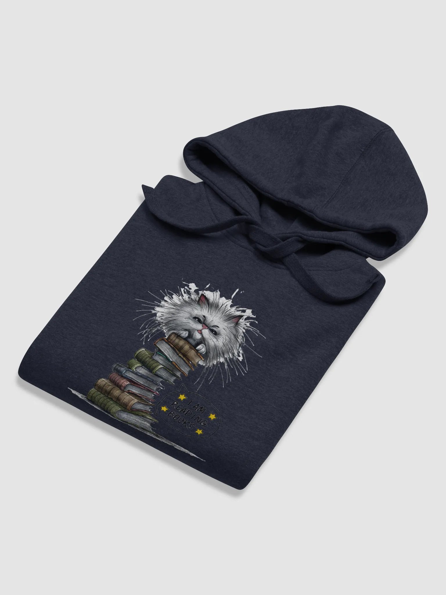 Bookworm Cat Comfort Hoodie product image (47)