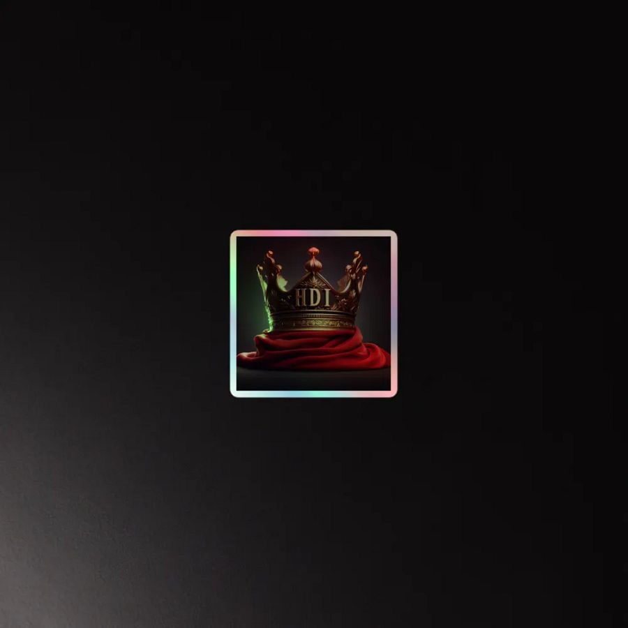 HDI Gold Crown - Holographic Sticker product image (2)
