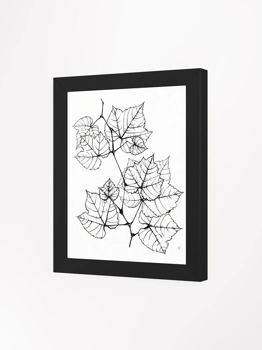 Botanical Bliss Framed Poster - Grape Leaves Elegant product image (7)