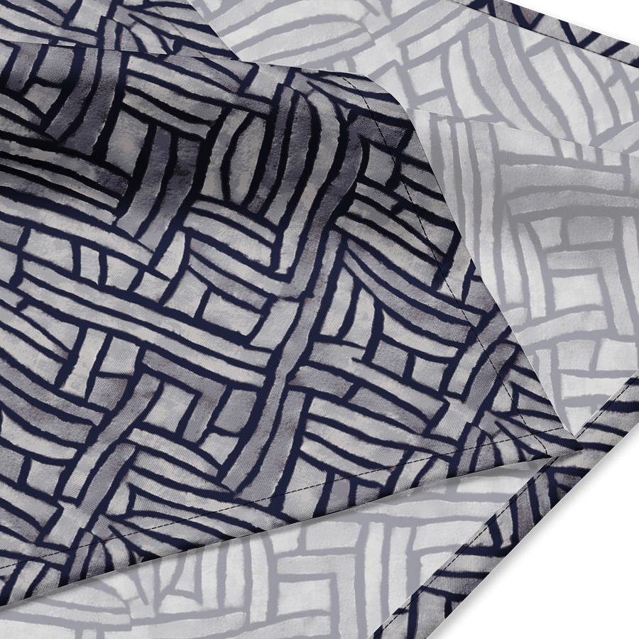 Grey Rectangles Bandana product image (2)