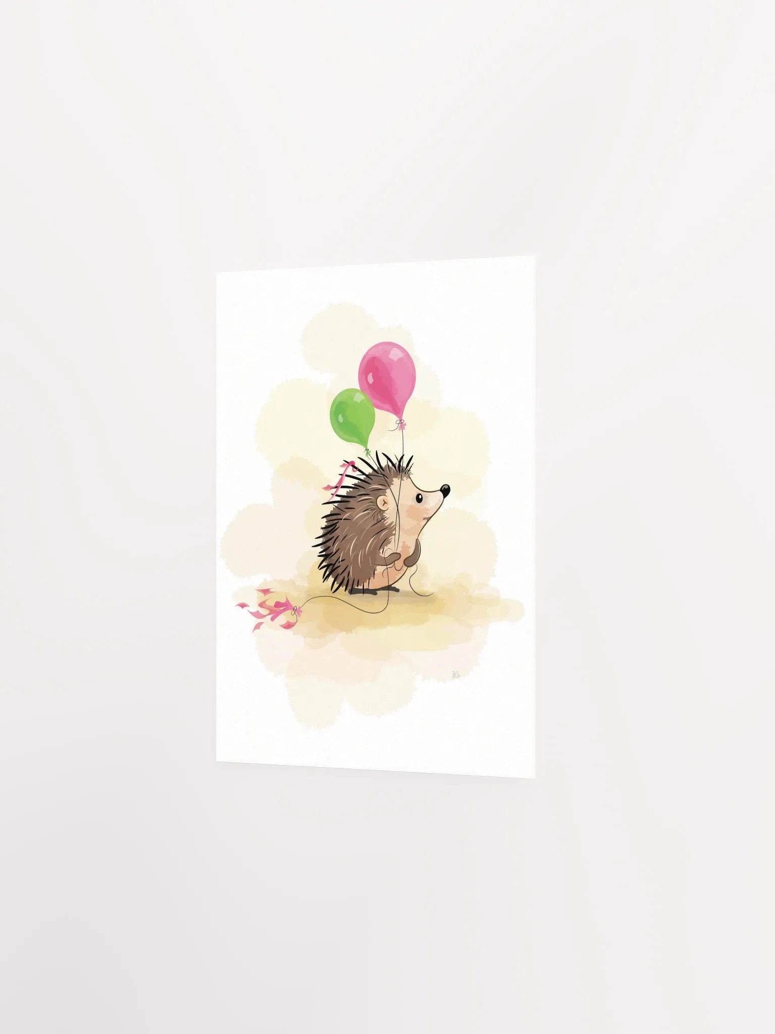 Hedgehog and balloons product image (9)