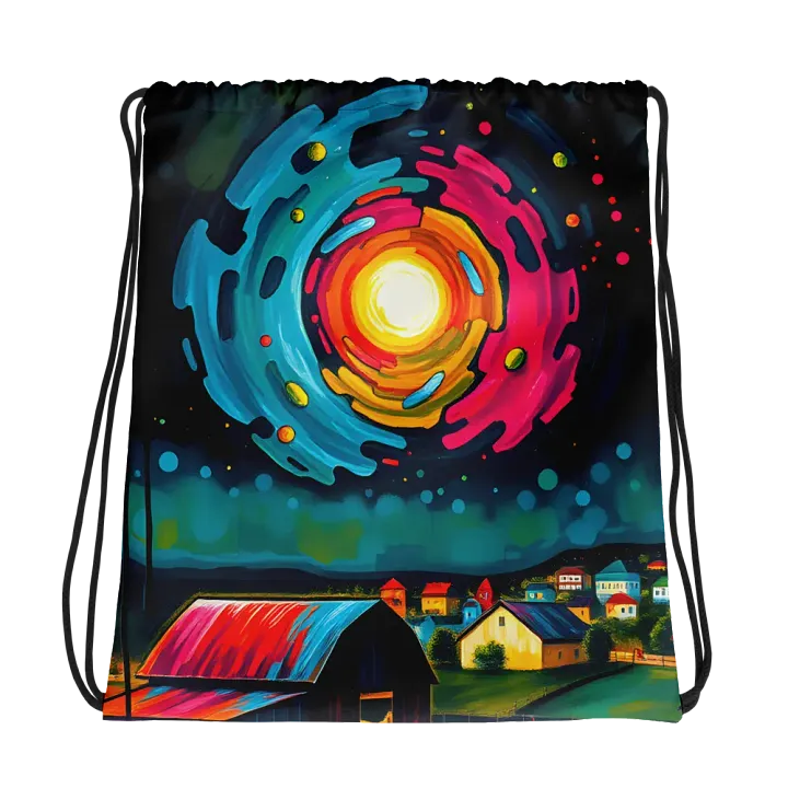 Celestial Dreams All-Over Drawstring Bag product image (1)