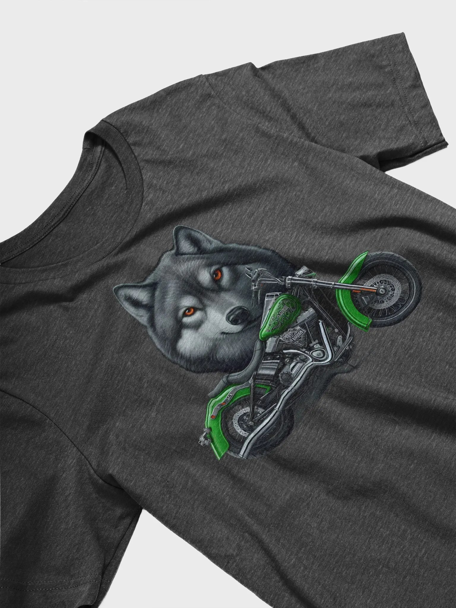Motorcycle and Wolf - Unisex T-Shirt #21 product image (3)