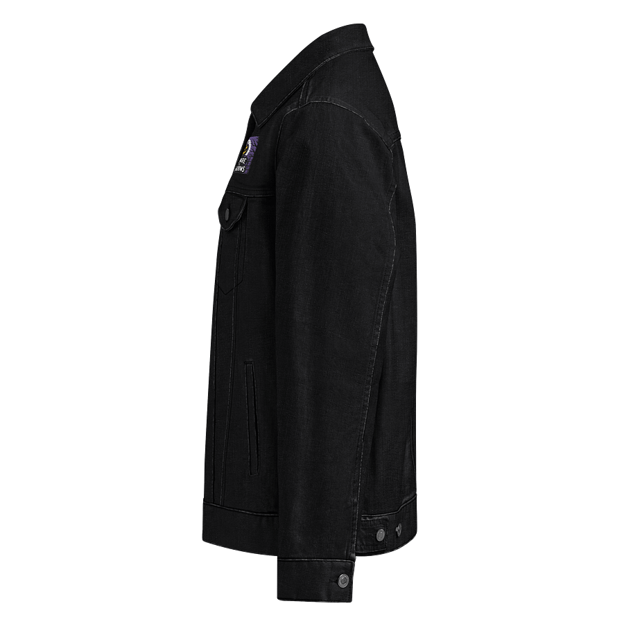 Midnight Veil Designs Beware the Shadows Denim Jacket - Black Denim (S-2XL) product image (3)