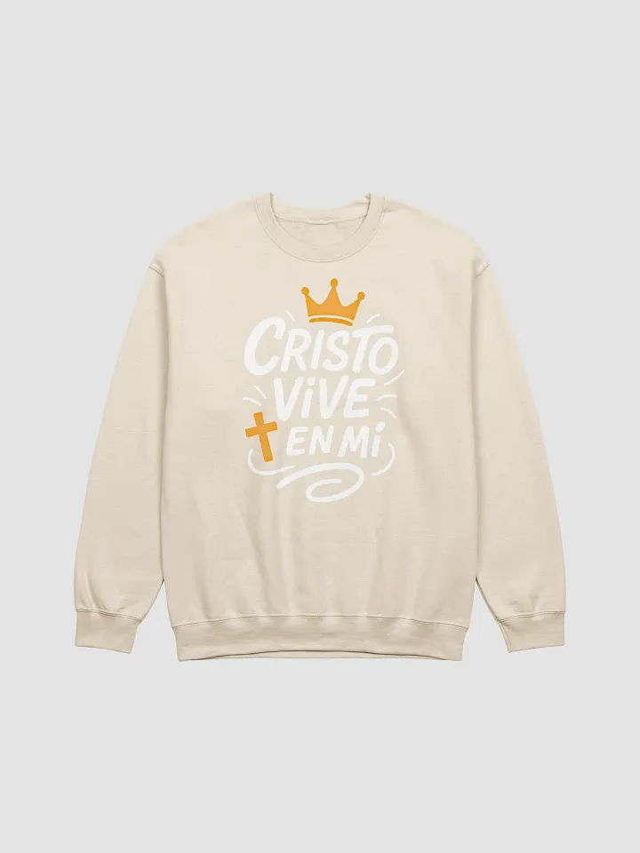 Sudadera Unisex Cuello Redondo | Cristo Vive en mí product image (5)