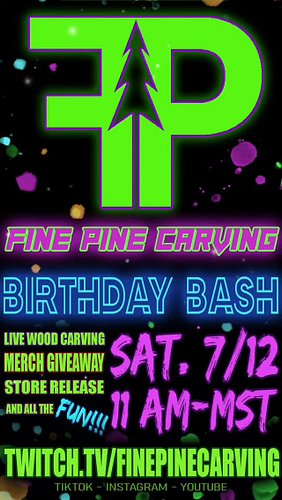 I would love to see you there!!! #woodcarving #chainsawcarving #finepinecarving #foryou #fyp #flamingo #birthday #birthdaywee...
