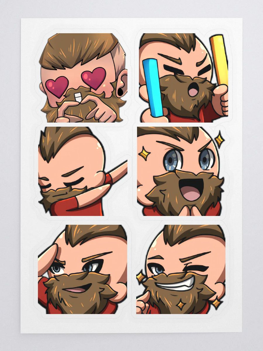 NorseRekkr Emoticon Sticker Variety Pack product image (3)