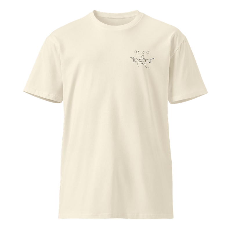 John 3:16 White Essential Faith Tee