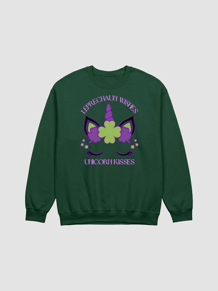 Leprechaun Wishes & Unicorn Kisses Classic Crewneck Sweatshirt product image (6)