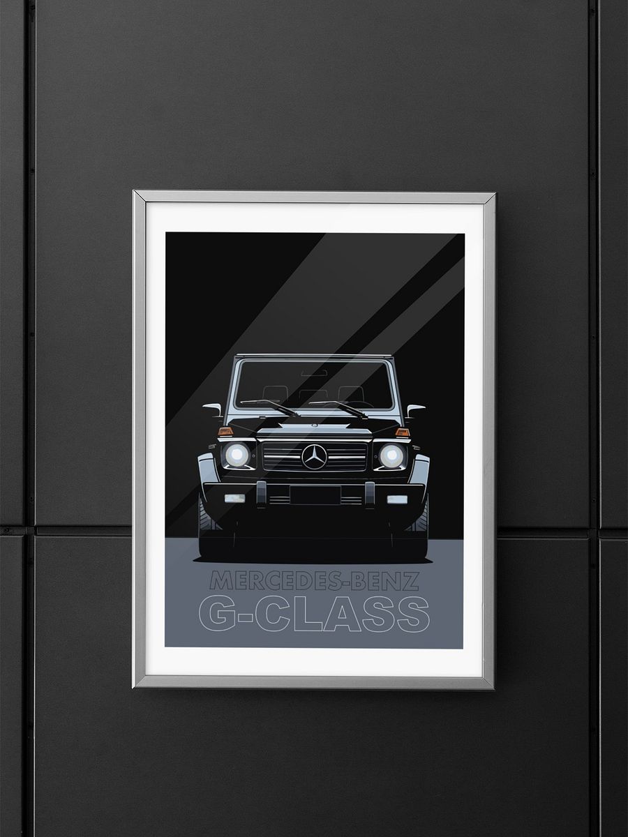 Mercedes-Benz G-Class Poster, Off-Road Luxury SUV Art Print, Car Enthusiast Wall Decor, Iconic G-Wagon Illustration, Automotive Poster product image (5)