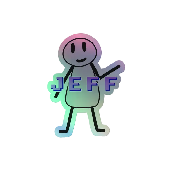 Jeff Holographic Sticker product image (2)