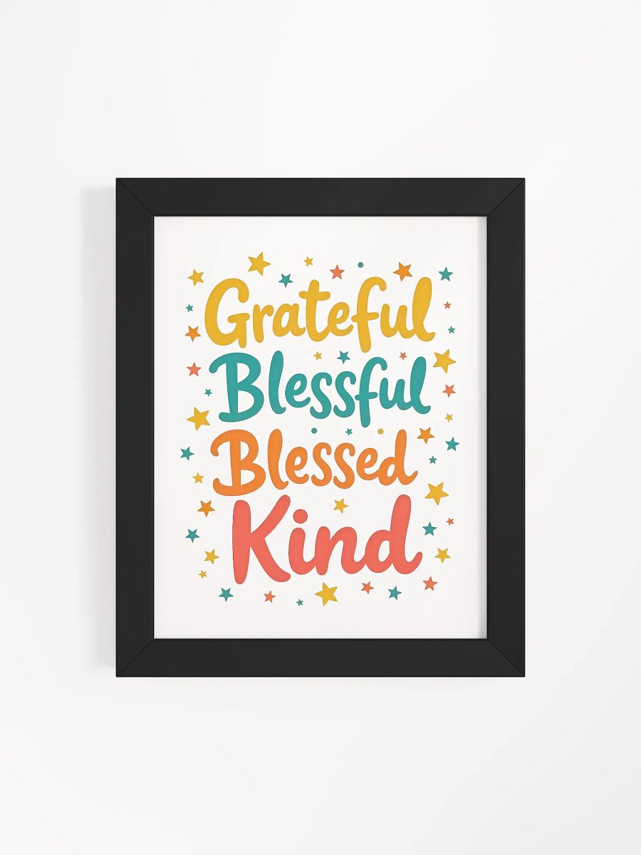 Blessed Words Framed Poster product image (4)