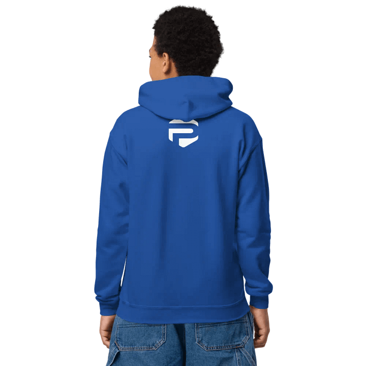 Plush Kiddie Plush Hoodie - Blue w/ White Logo product image (2)