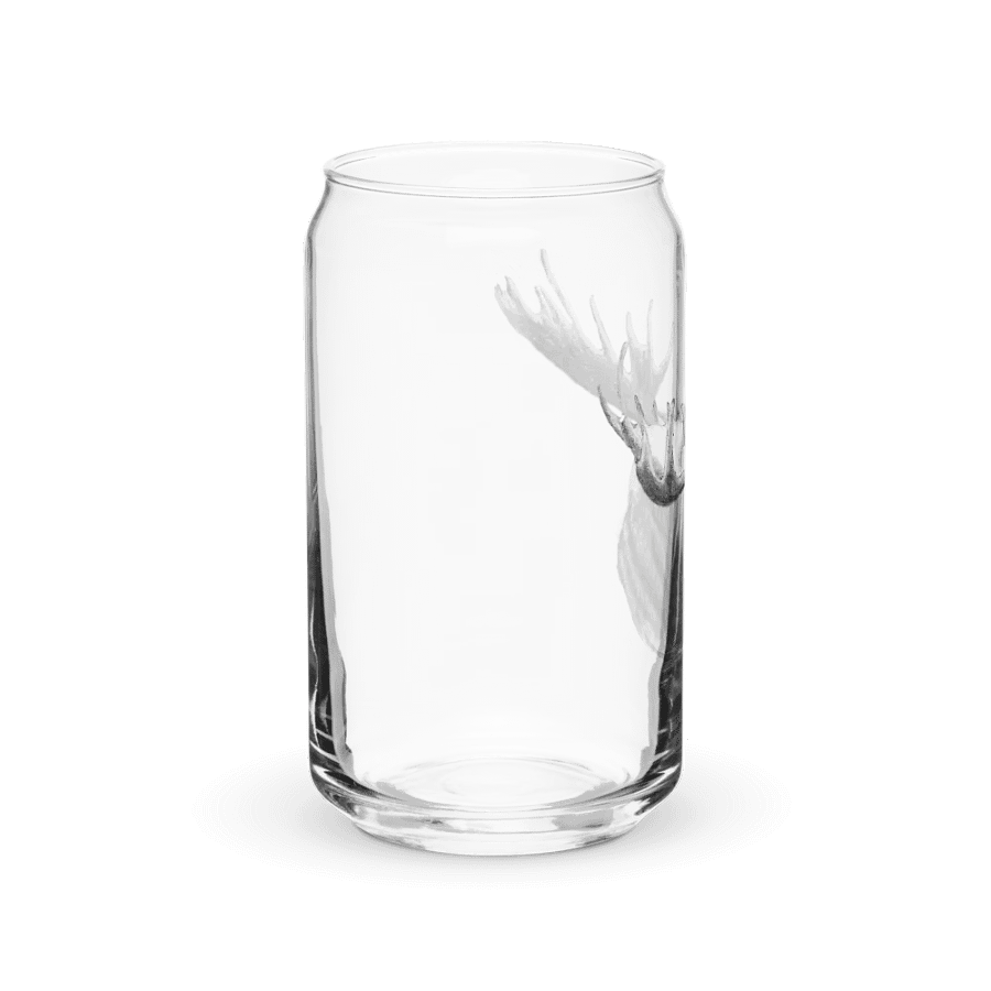 Moose Drawing Glass Can Cup product image (40)