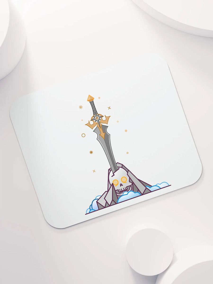 Sword in the Skull - Argent Variation - Mouse Pad product image (7)