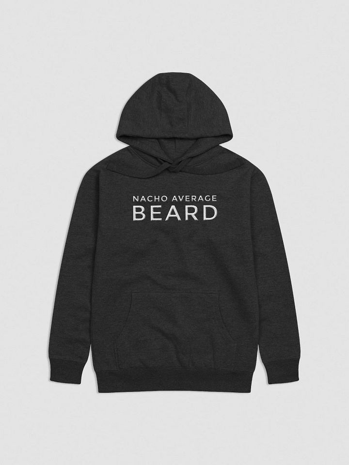 Men's Nacho Average Beard Hoodie (White Embroidery) product image (1)