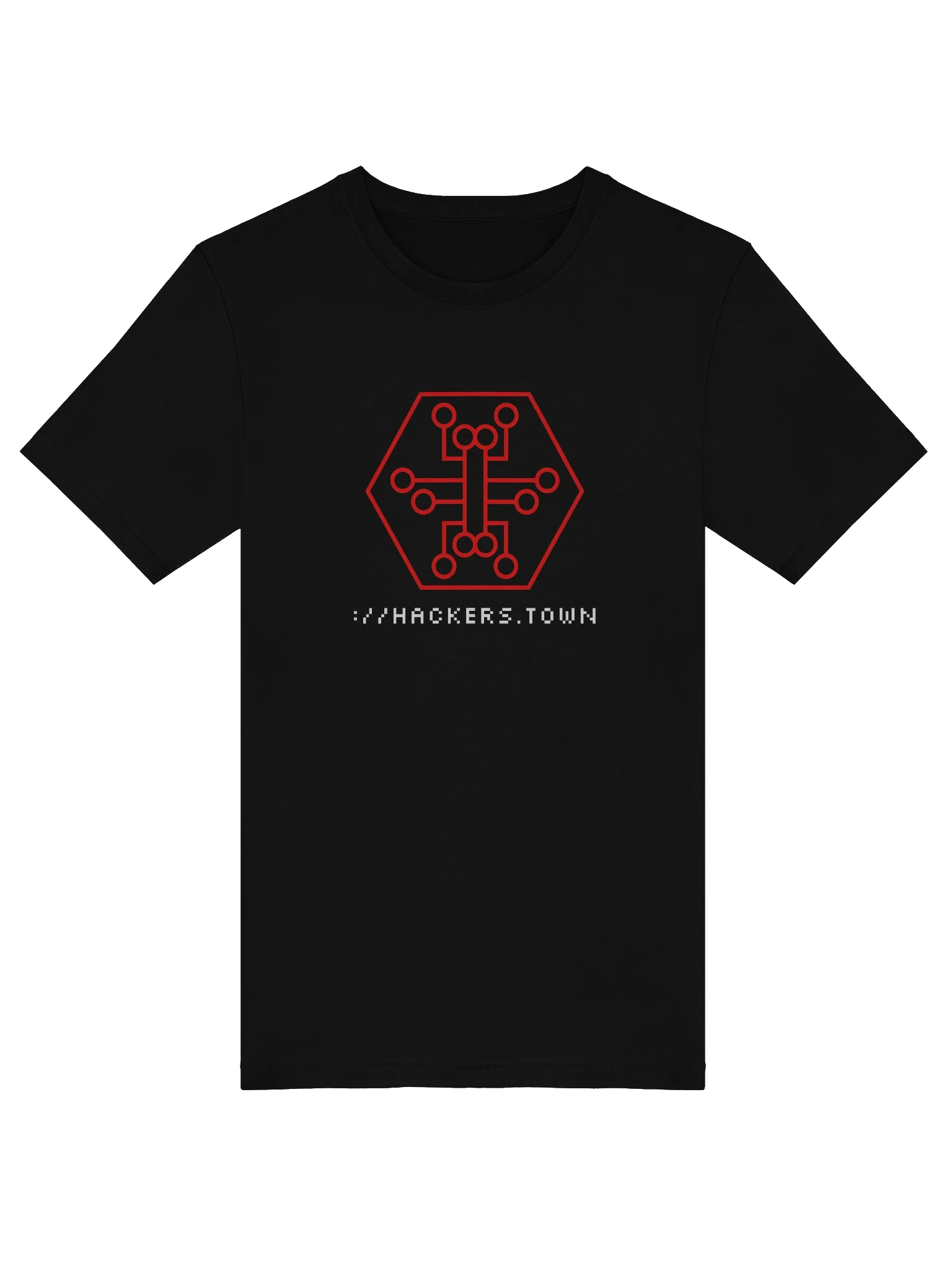 hackers.town soft tee, red product image (5)