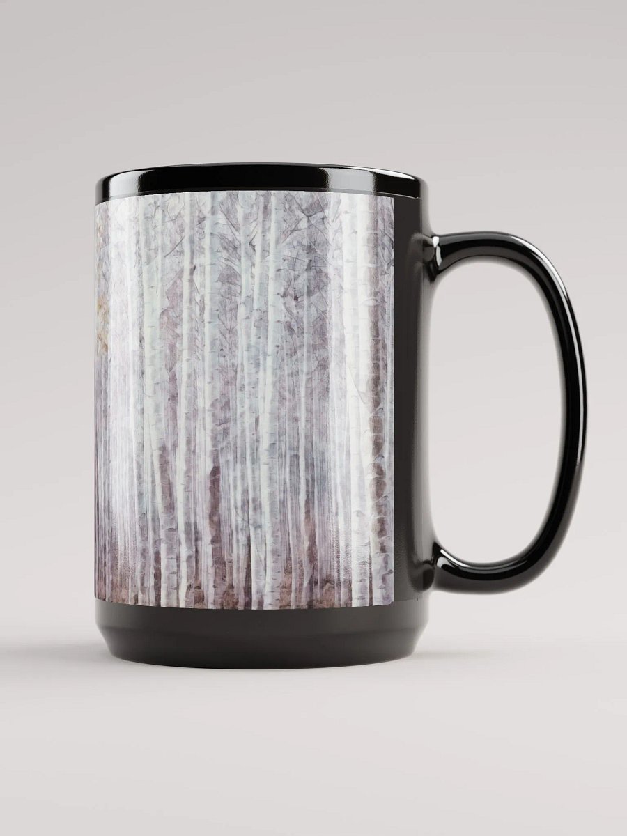 Abstract Graphic | Black Coffee Mug | Whispers Treescape product image (3)