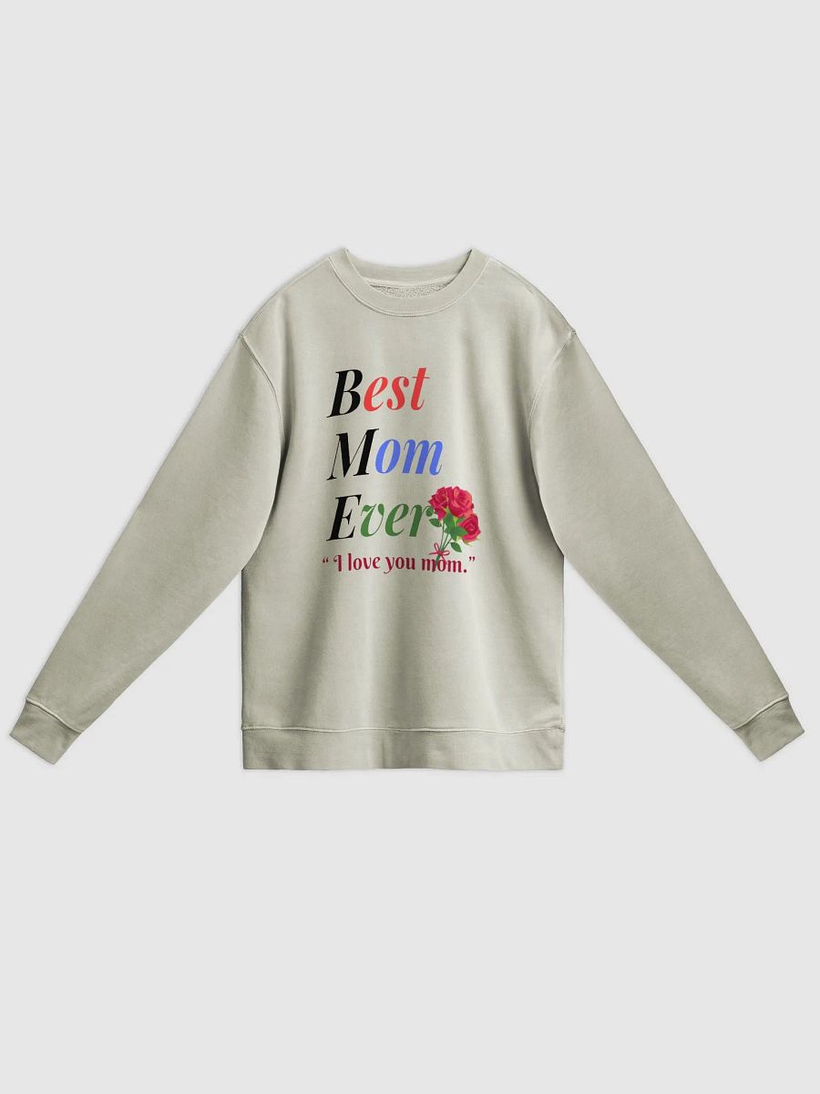 Best Mom Ever Unisex Midweight Pigment Dyed Sweatshirt product image (1)