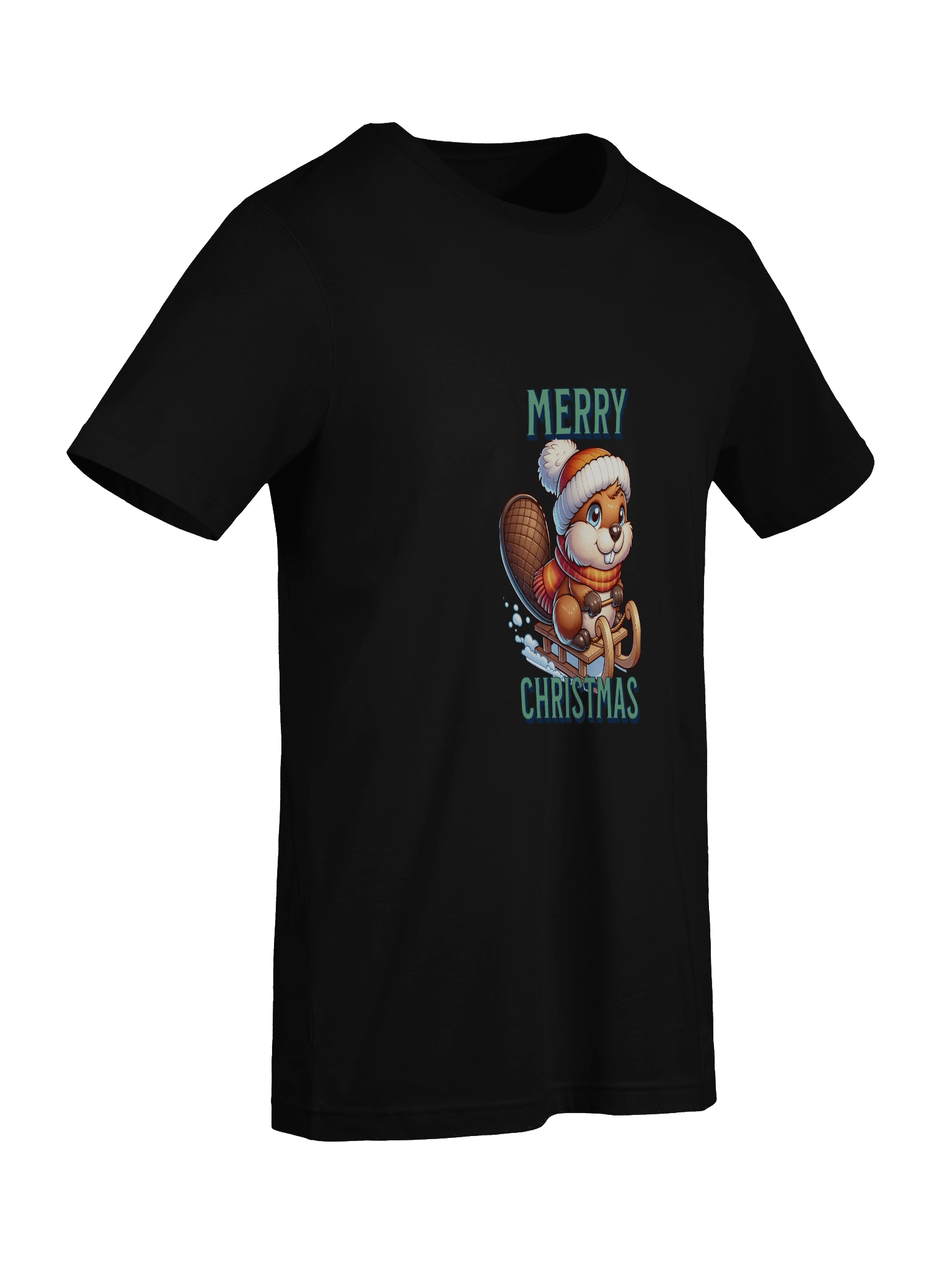 Merry Beaver Christmas T-Shirt product image (25)