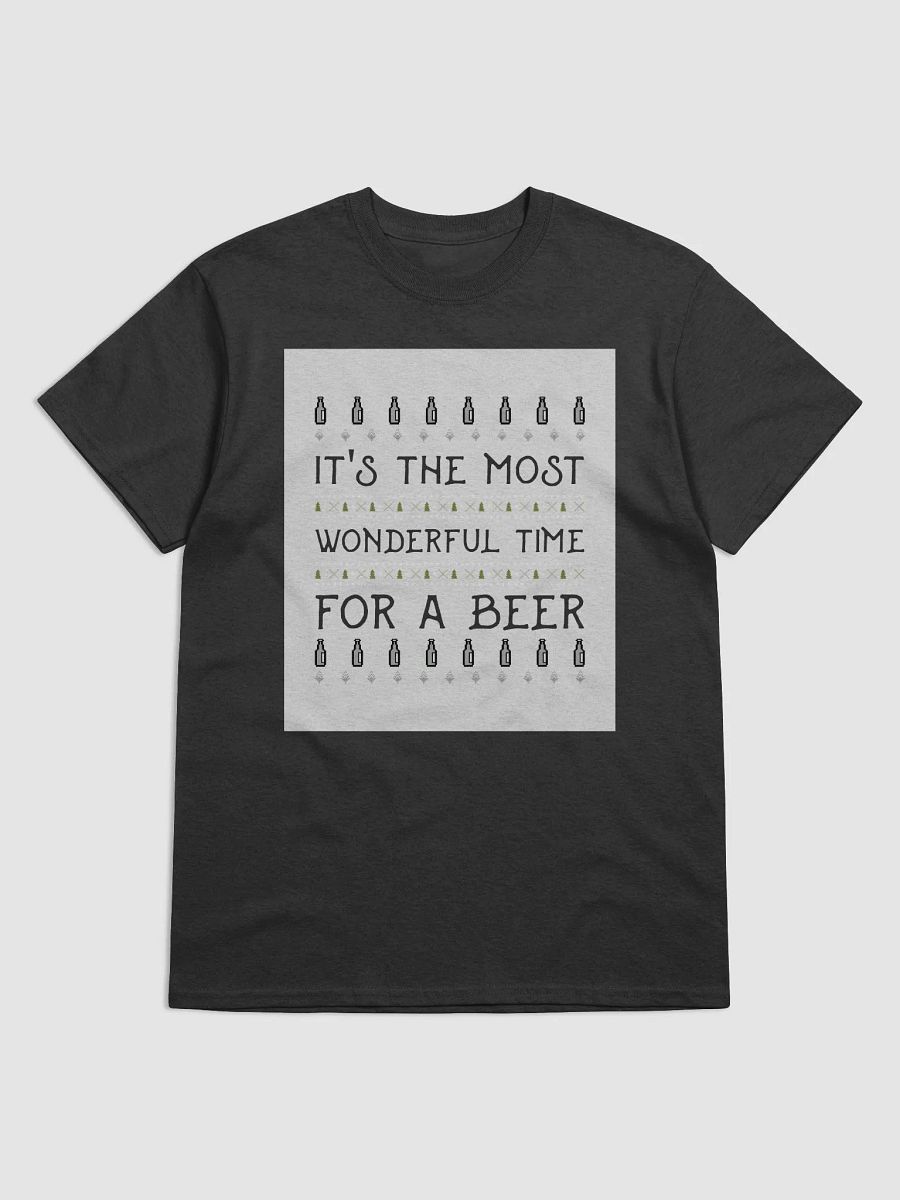 "The Most Wonderful Time for a Beer" Gildan Heavyweight T-Shirt - Festive Humor Style product image (1)