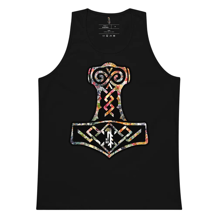 NTN Apparel Floral Mjölnir - Men's Tank Top product image (2)
