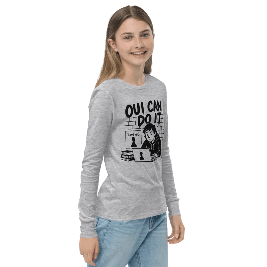 Oui Can Do It - Youth Long Sleeve T-Shirt product image (5)