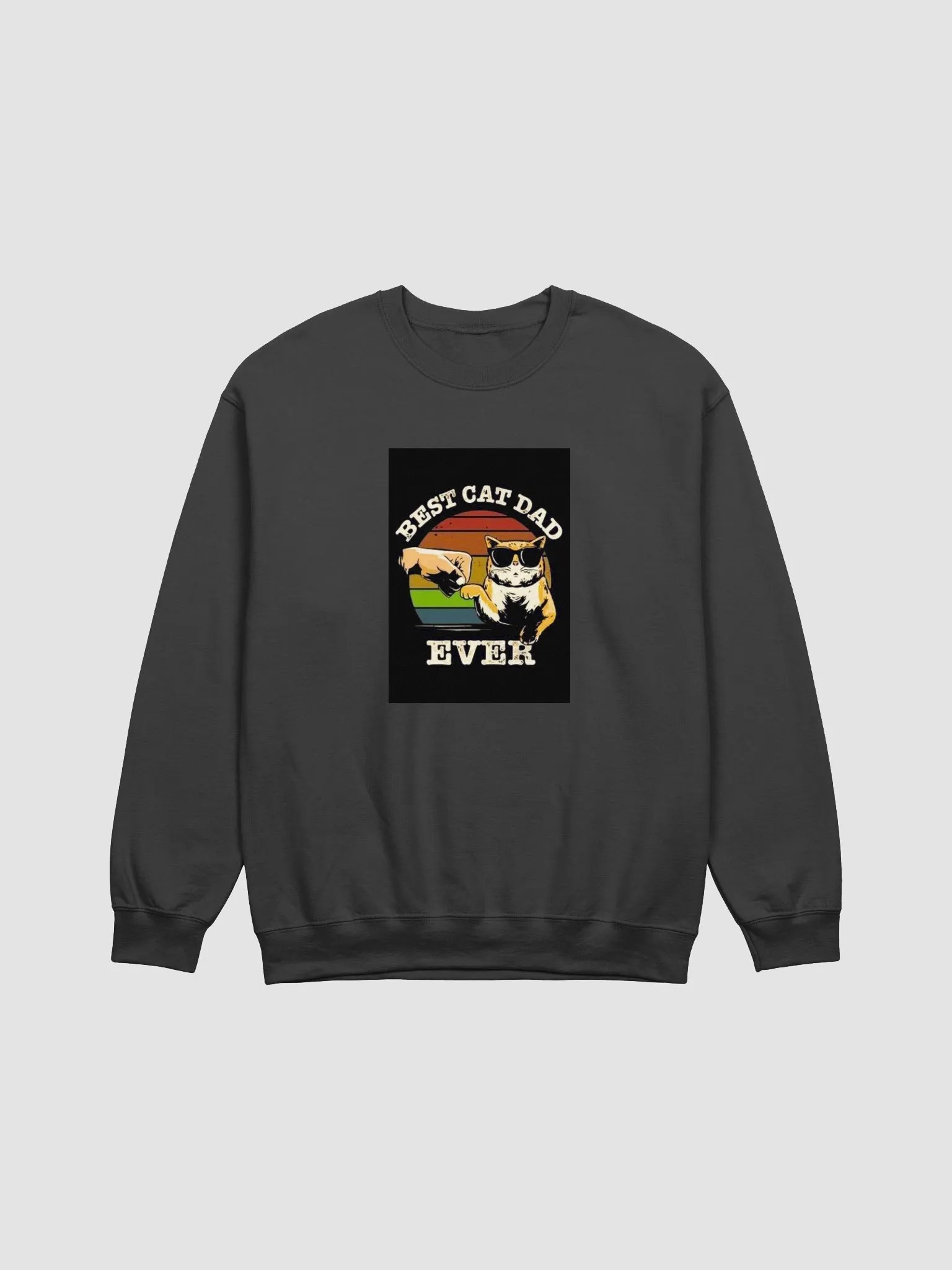 Cool Cat Dad Fist Bump Sweatshirt product image (2)