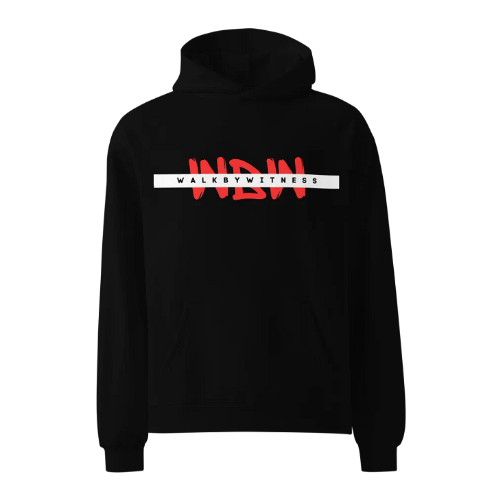 Moral Core Hoodie in yellow writing product image (1)