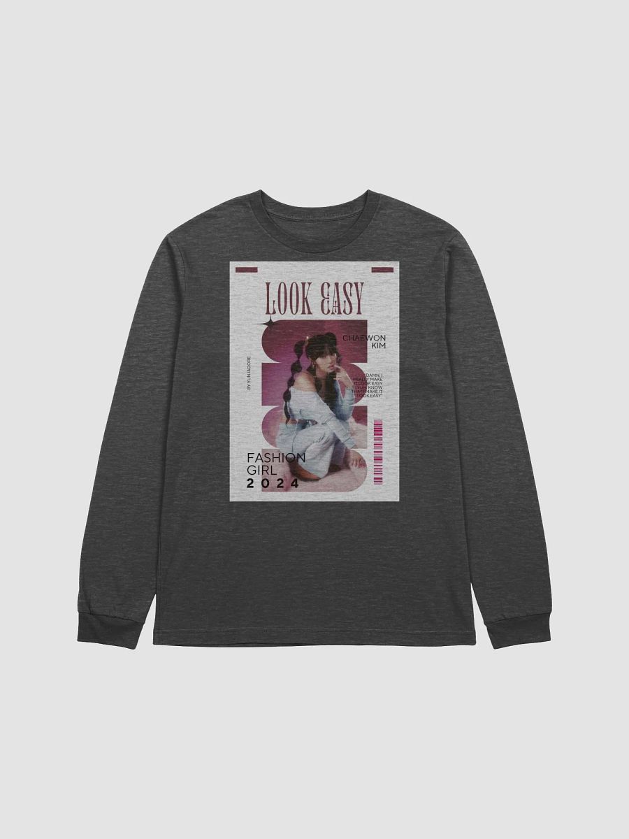 "Look Easy" Kim Chaewon Long Sleeve Shirt product image (1)
