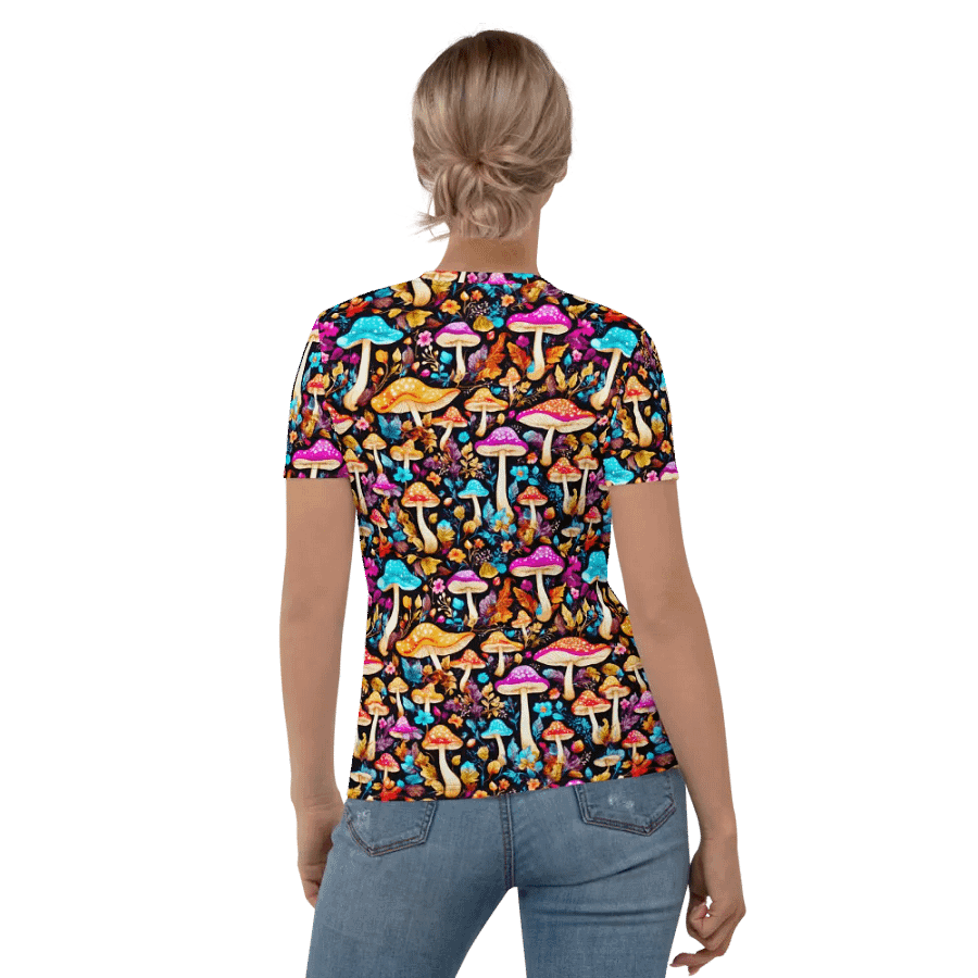 Mushroom Pattern All Over Print T-shirt product image (6)