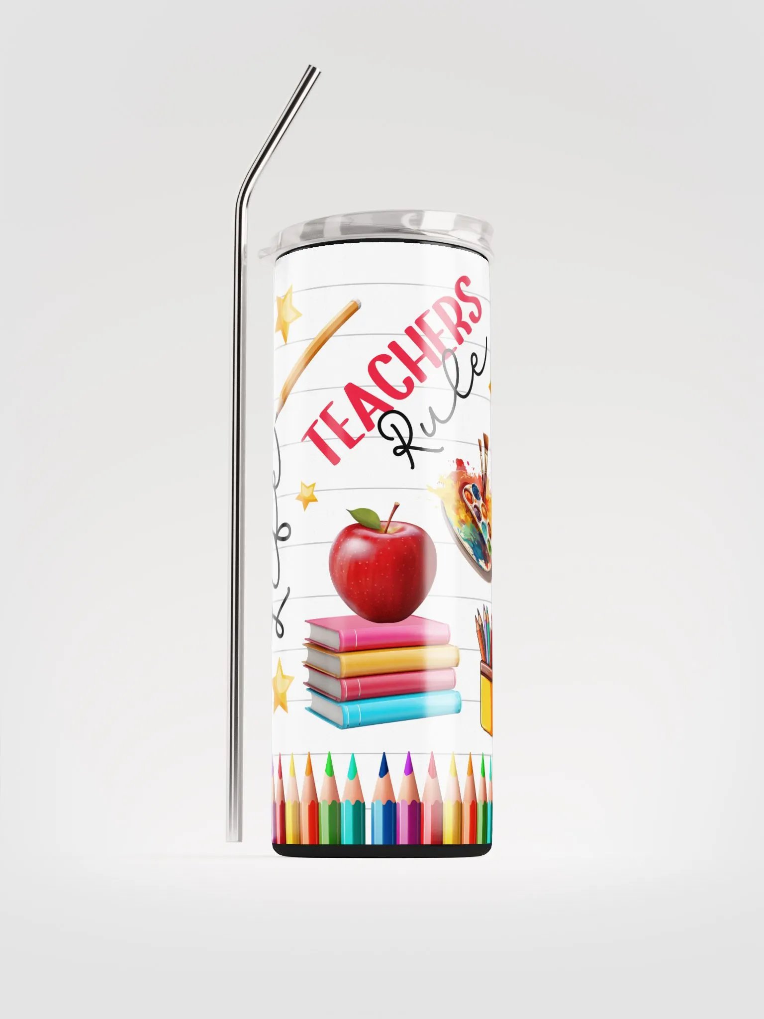 Rainbow Teacher Appreciation Tumbler product image (1)