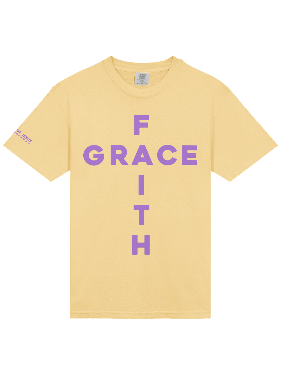 By Grace Through Faith Cross T-Shirt product image (5)