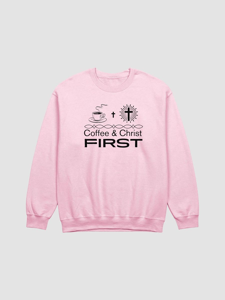 Coffee & Christ First Christian Faith Gildan Sweater product image (2)