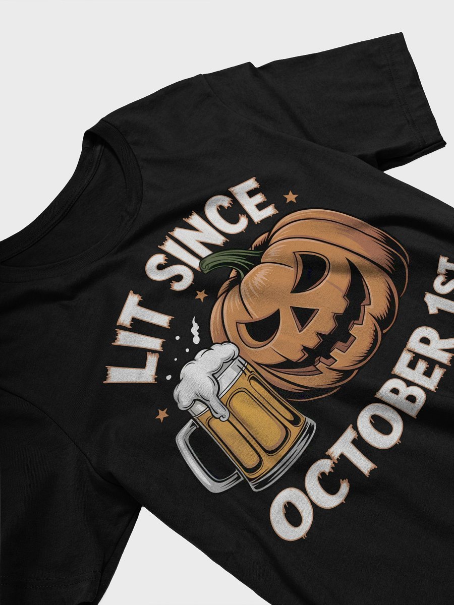 Lit Since October 1st - Mischievous Jack-O'-Lantern Beer T-Shirt product image (22)